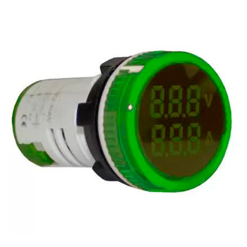 Индикатор значения напряжения и тока AD22-RAV зеленый Энергия, 200 шт - Электрика, НВА - Устройства управления и сигнализации - Сигнальная аппаратура - Магазин электрооборудования для дома ТурбоВольт